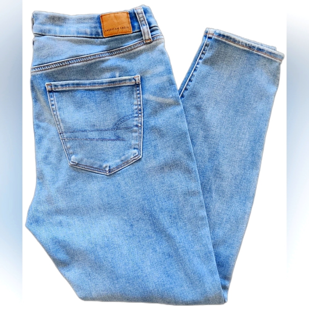 Women’s American Eagle Light Blue Jegging Jeans Size 12 Stretch